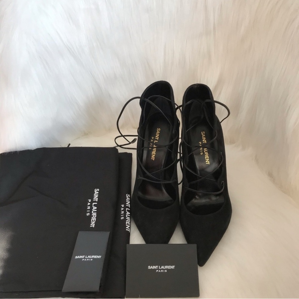 Saint Laurent Lace Up Heels